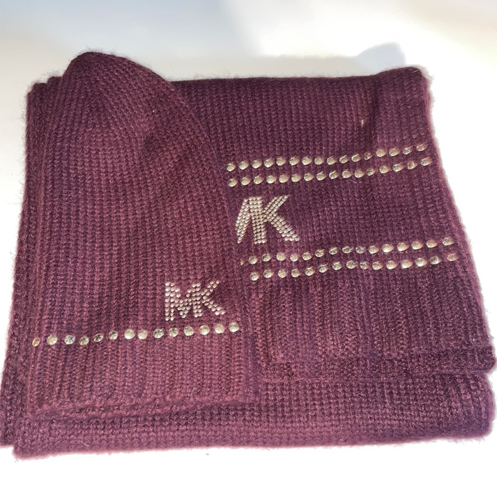 Michael Kors Scarf & Beanie Set